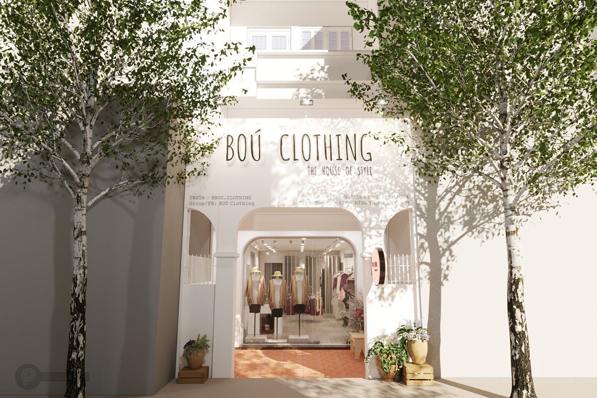 Thiết Kế Shop Thời Trang Nữ Bou Clothing