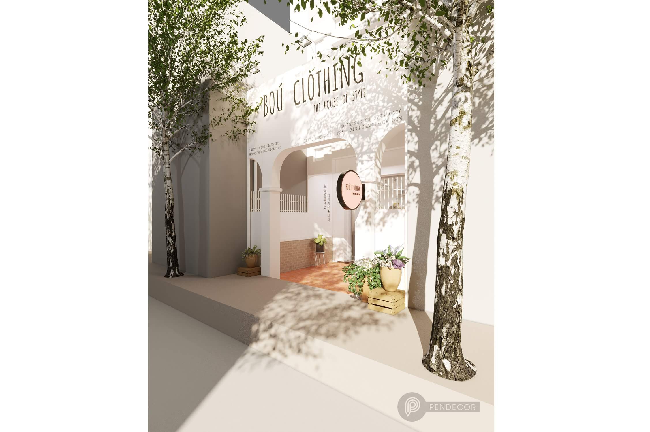 Thiết Kế Shop Thời Trang Nữ Bou Clothing