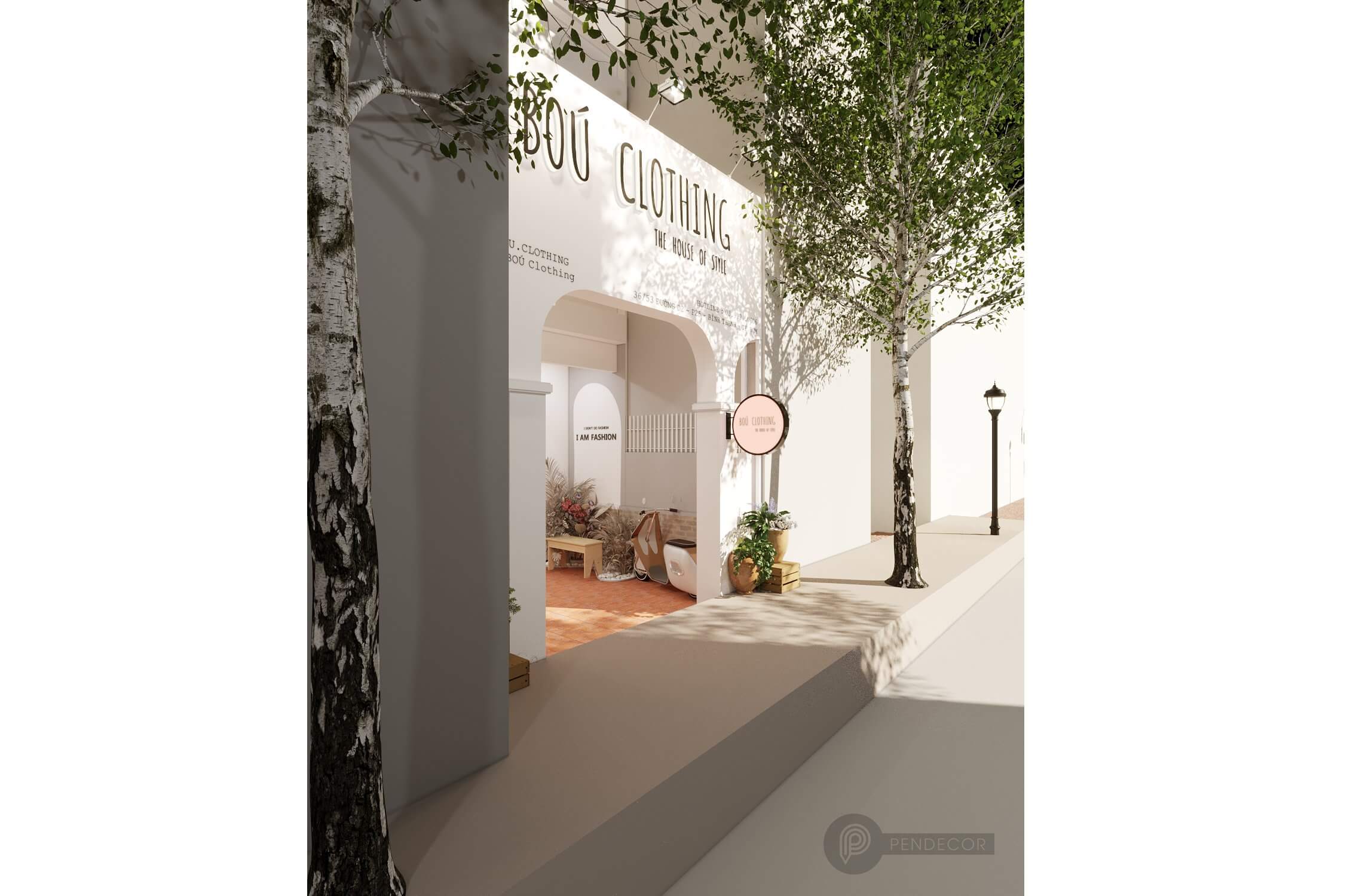 Thiết Kế Shop Thời Trang Nữ Bou Clothing