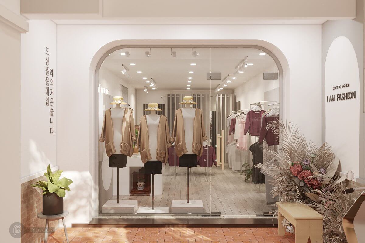 Thiết Kế Shop Thời Trang Nữ Bou Clothing