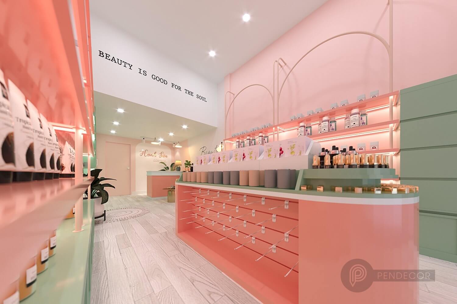 Thiết Kế Shop Mỹ Phẩm Hạnh Sữa Cosmestic