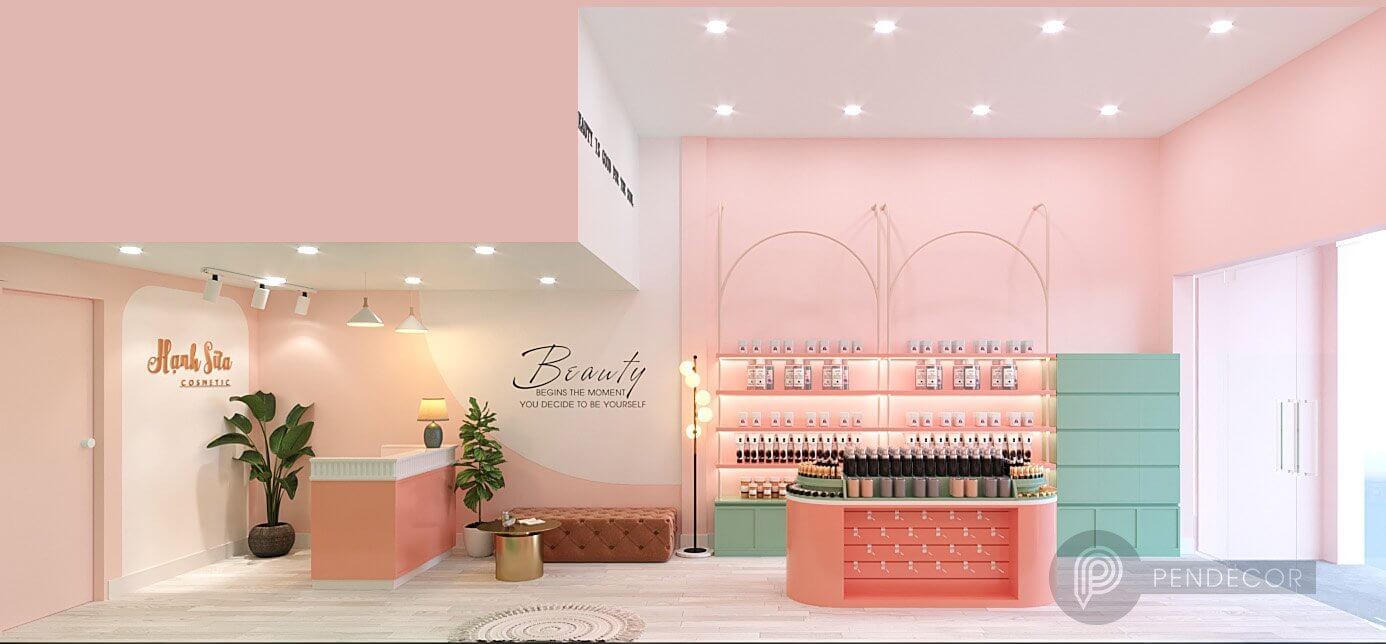Thiết Kế Shop Mỹ Phẩm Hạnh Sữa Cosmestic
