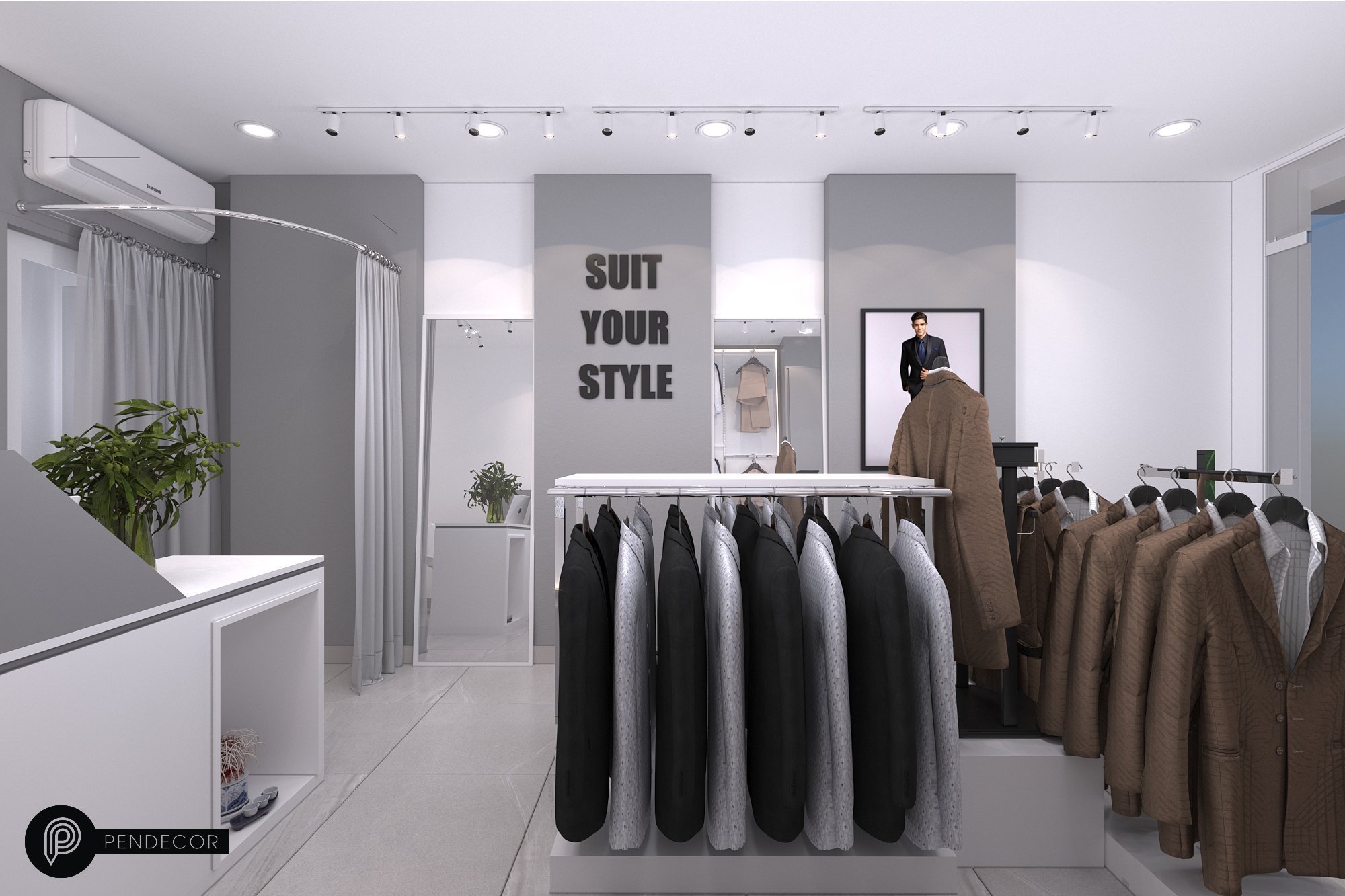 Thiết Kế Shop Thời Trang Nam Viven Store