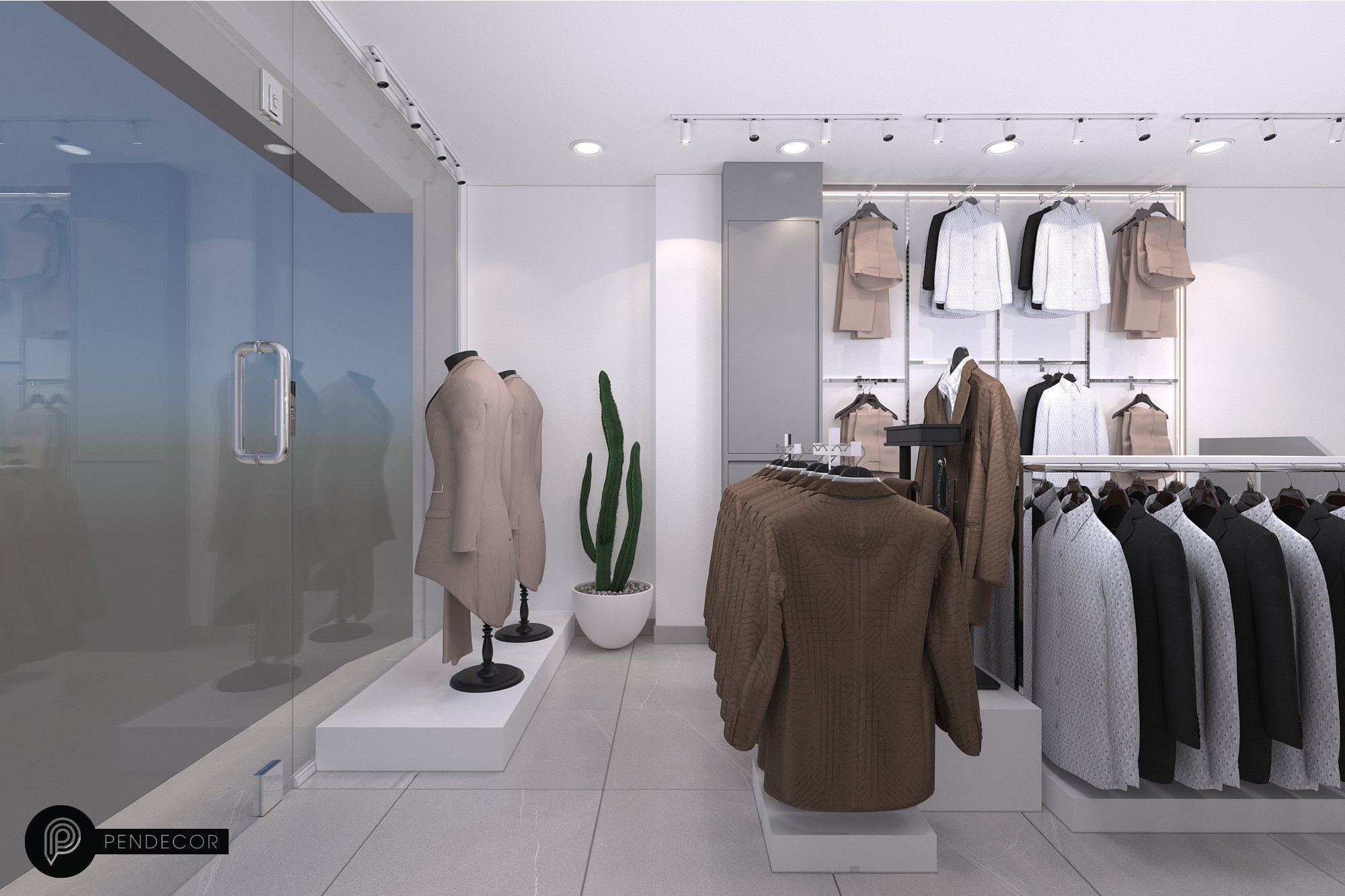 Thiết Kế Shop Thời Trang Nam Viven Store