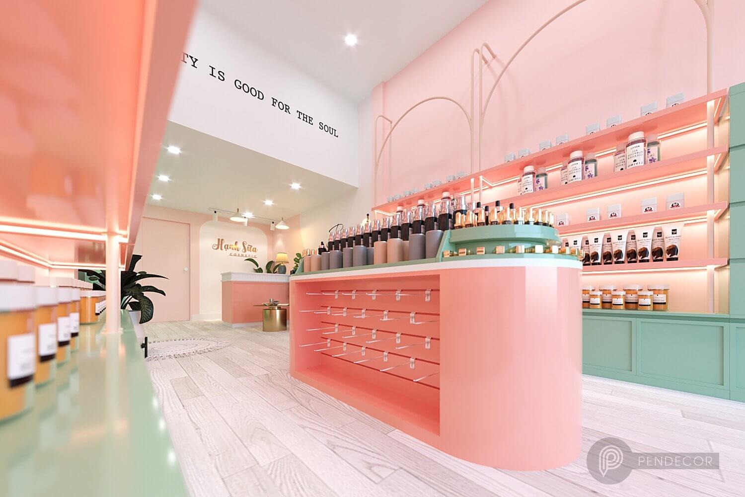 Thiết Kế Shop Mỹ Phẩm Hạnh Sữa Cosmestic