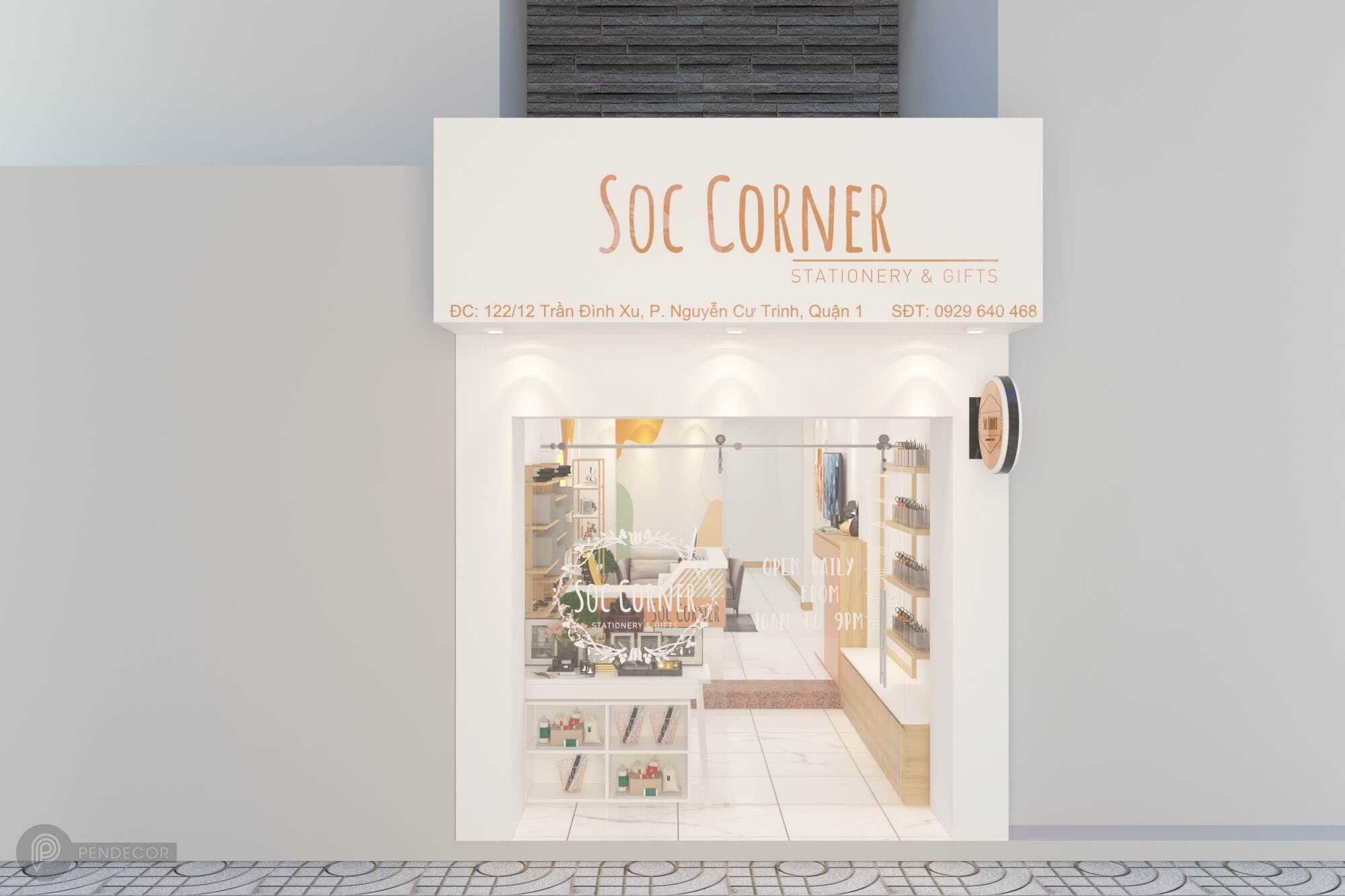 Thiết Kế Shop Phụ Kiện Soc Corner