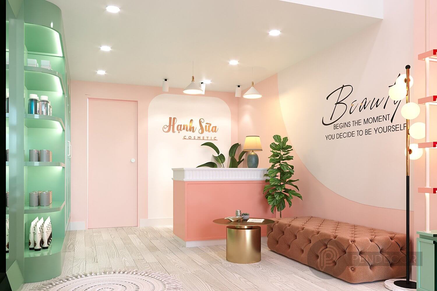 Thiết Kế Shop Mỹ Phẩm Hạnh Sữa Cosmestic