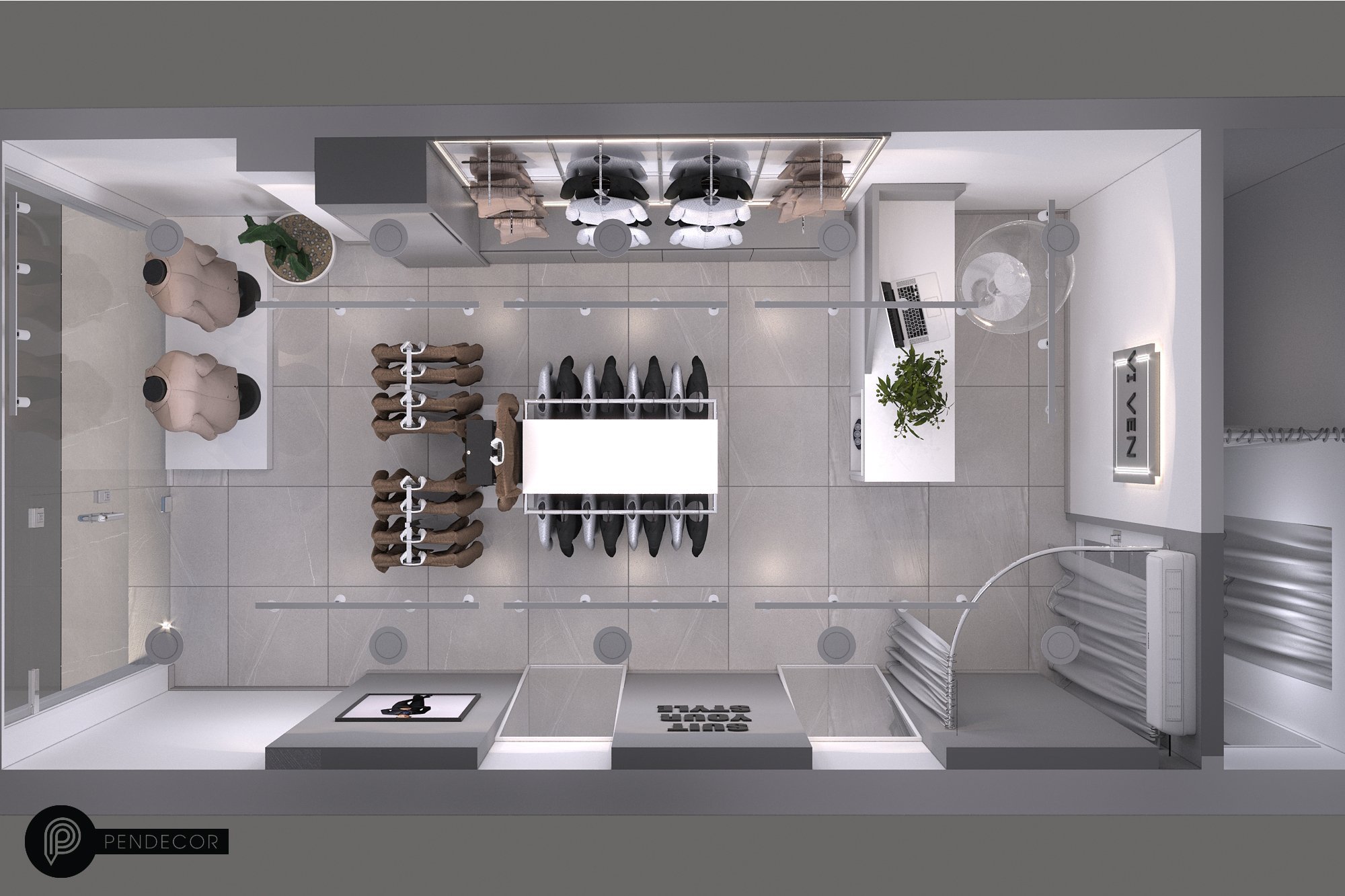 Thiết Kế Shop Thời Trang Nam Viven Store