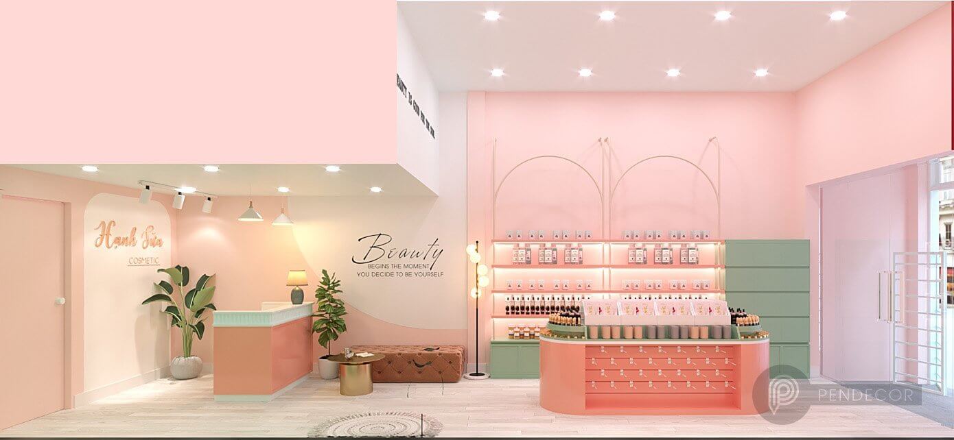 Thiết Kế Shop Mỹ Phẩm Hạnh Sữa Cosmestic