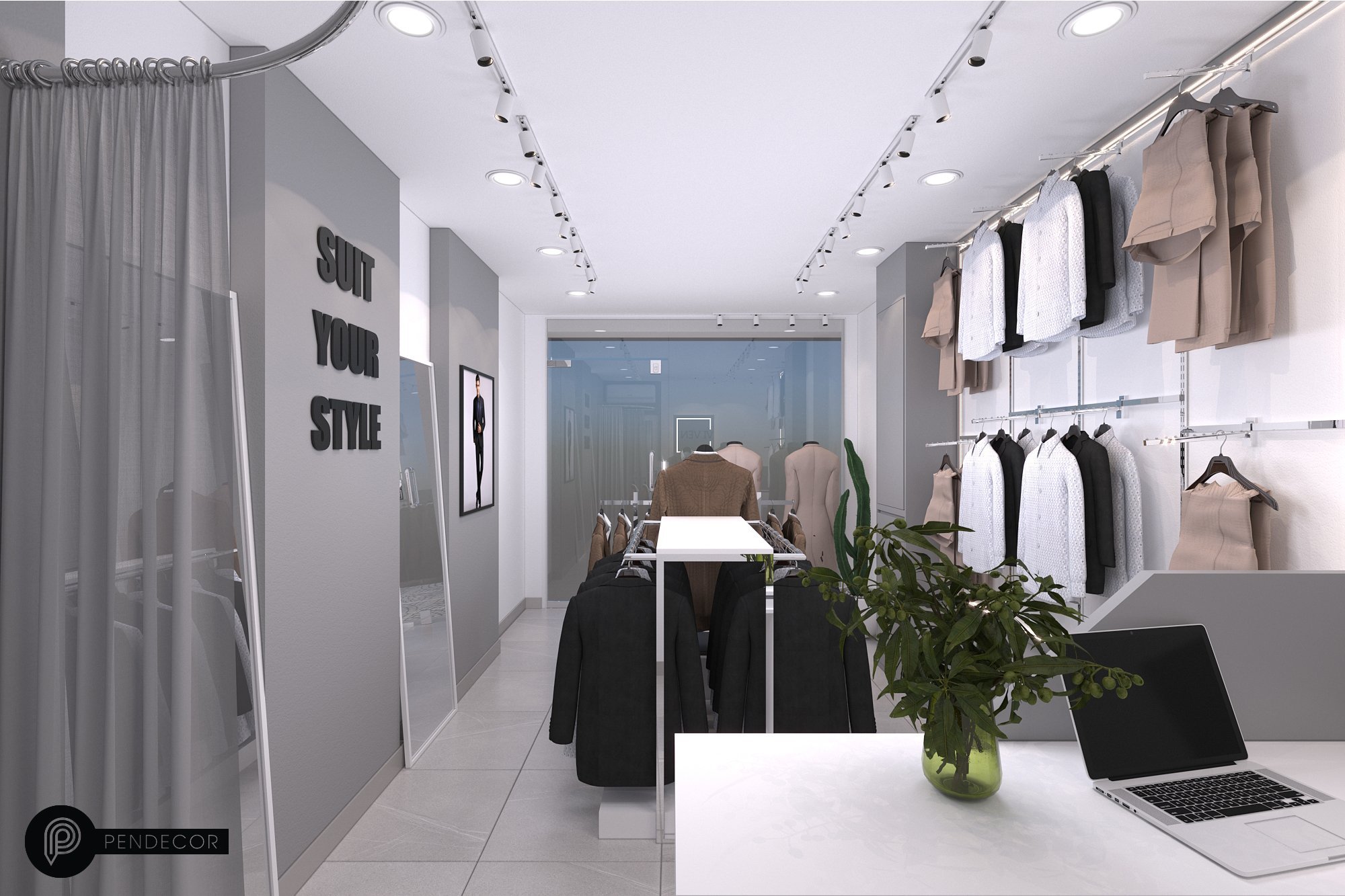 Thiết Kế Shop Thời Trang Nam Viven Store