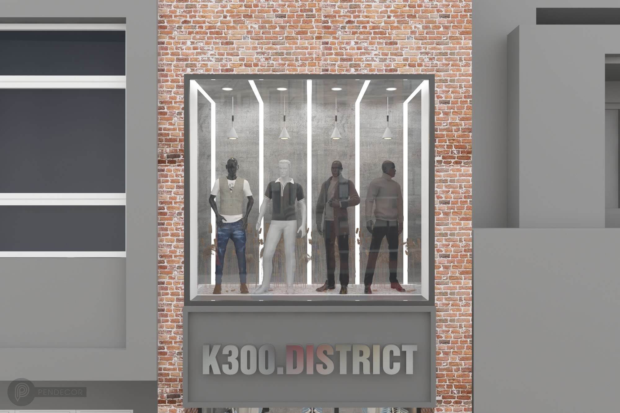 Thiết Kế Shop Thời Trang Nam K300.District