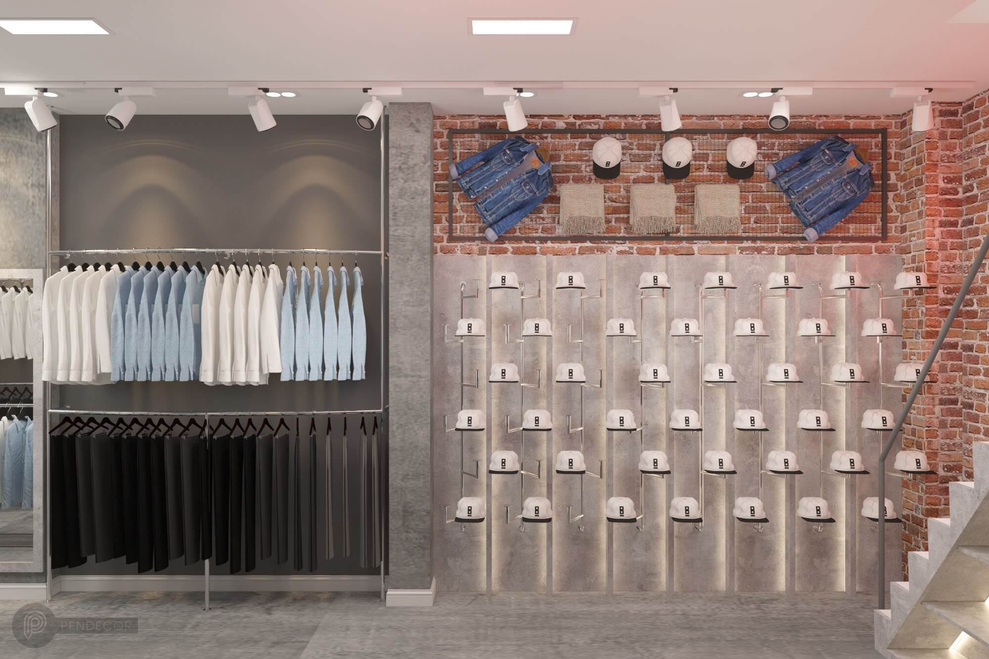 Thiết Kế Shop Thời Trang Nam K300.District