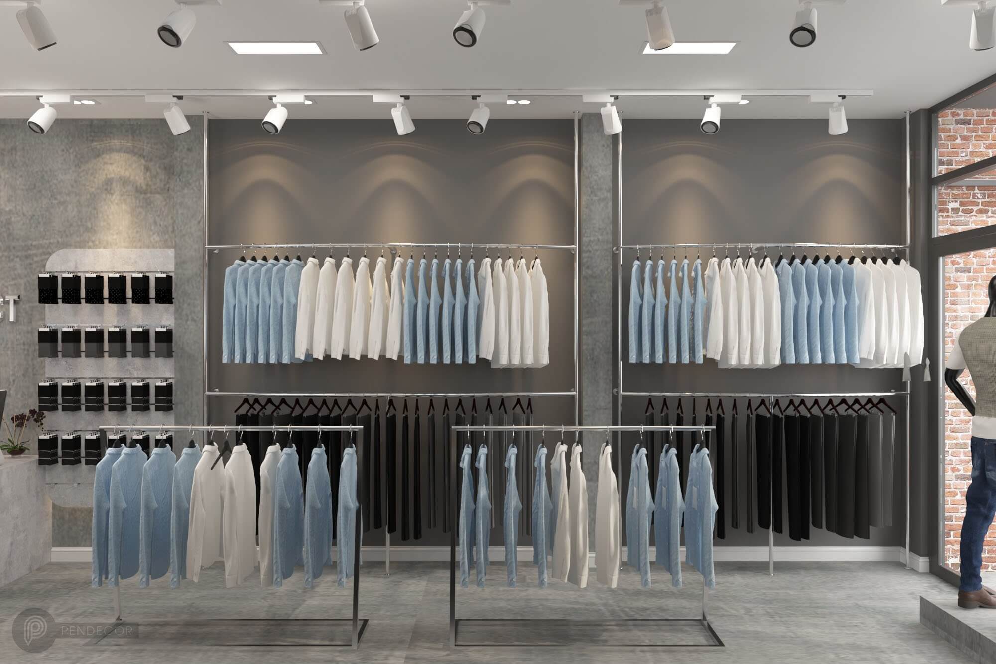 Thiết Kế Shop Thời Trang Nam K300.District