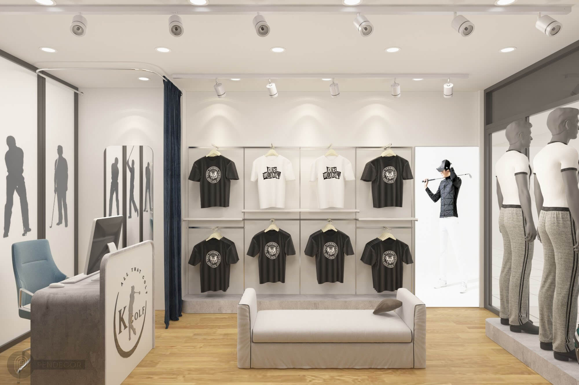 Thiết Kế Shop Thời Trang Nam K Golf