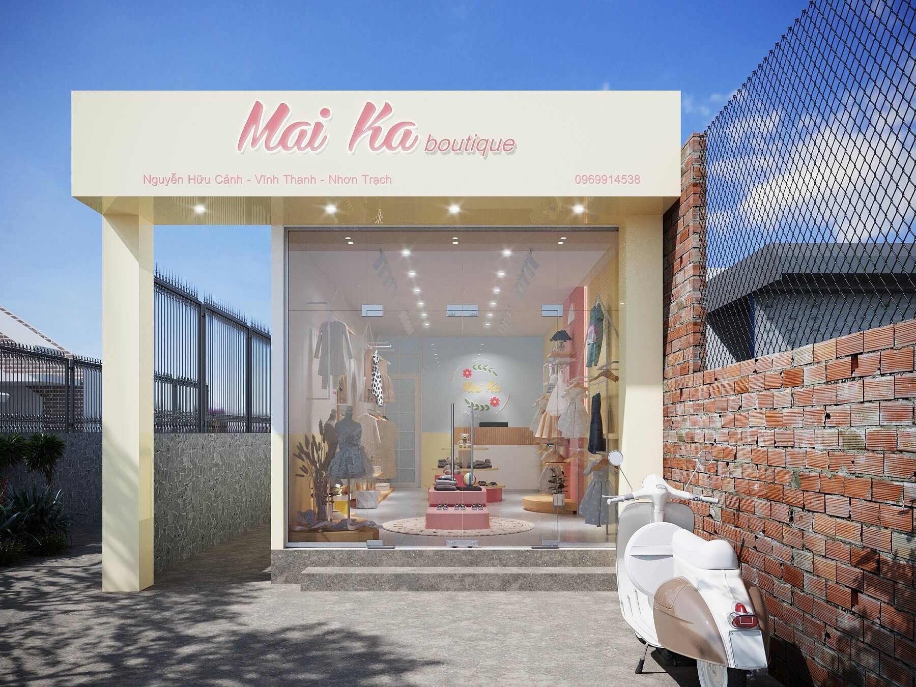 Thiết Kế Và Thi Công Shop Thời Trang Trẻ Em Mai Ka Boutique