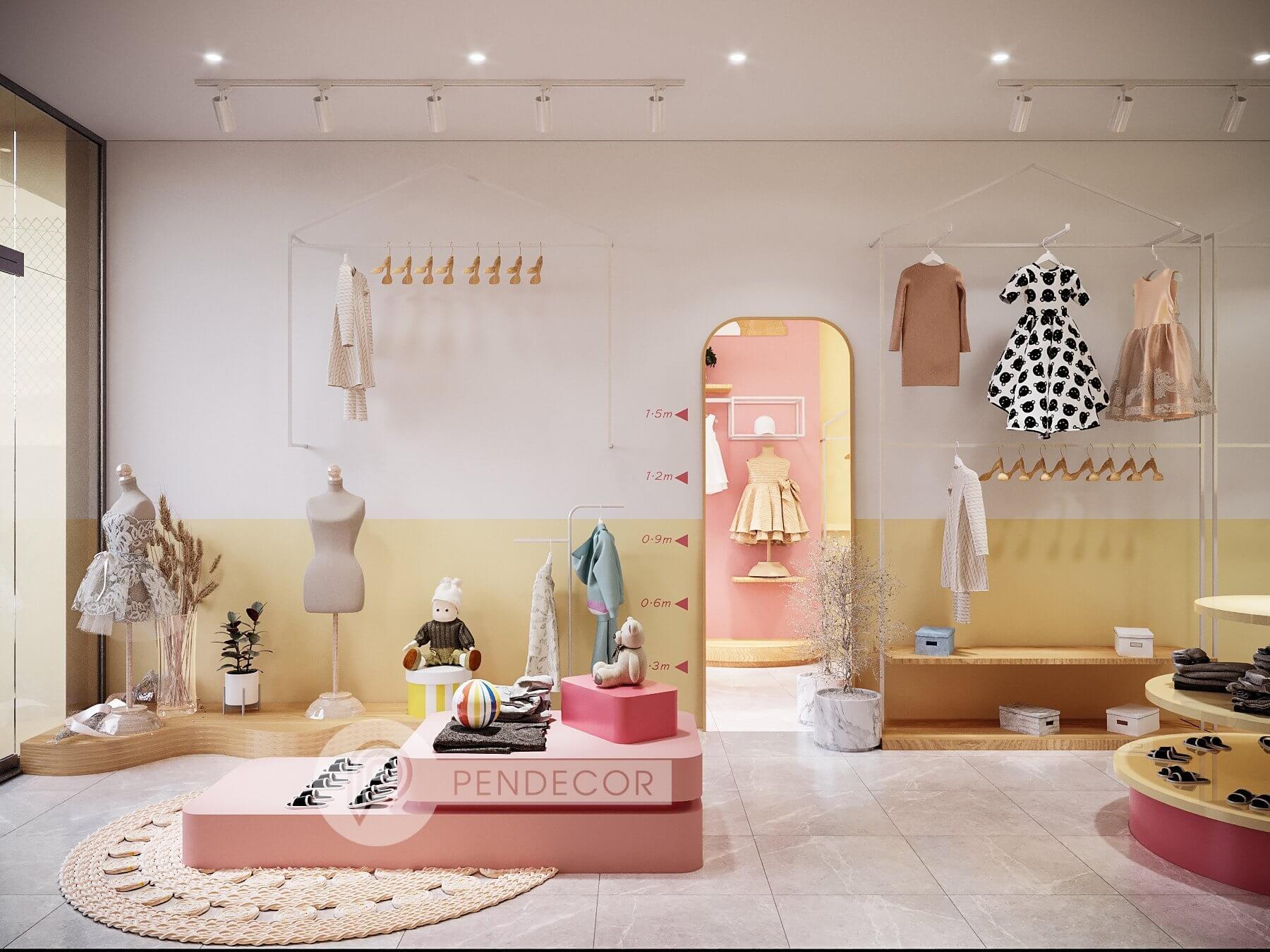 Thiết Kế Và Thi Công Shop Thời Trang Trẻ Em Mai Ka Boutique