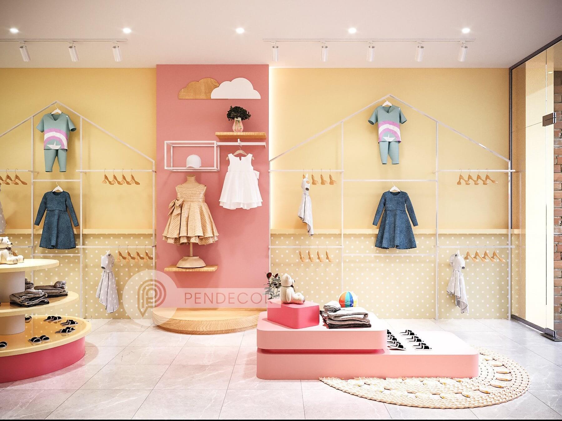 Thiết Kế Và Thi Công Shop Thời Trang Trẻ Em Mai Ka Boutique