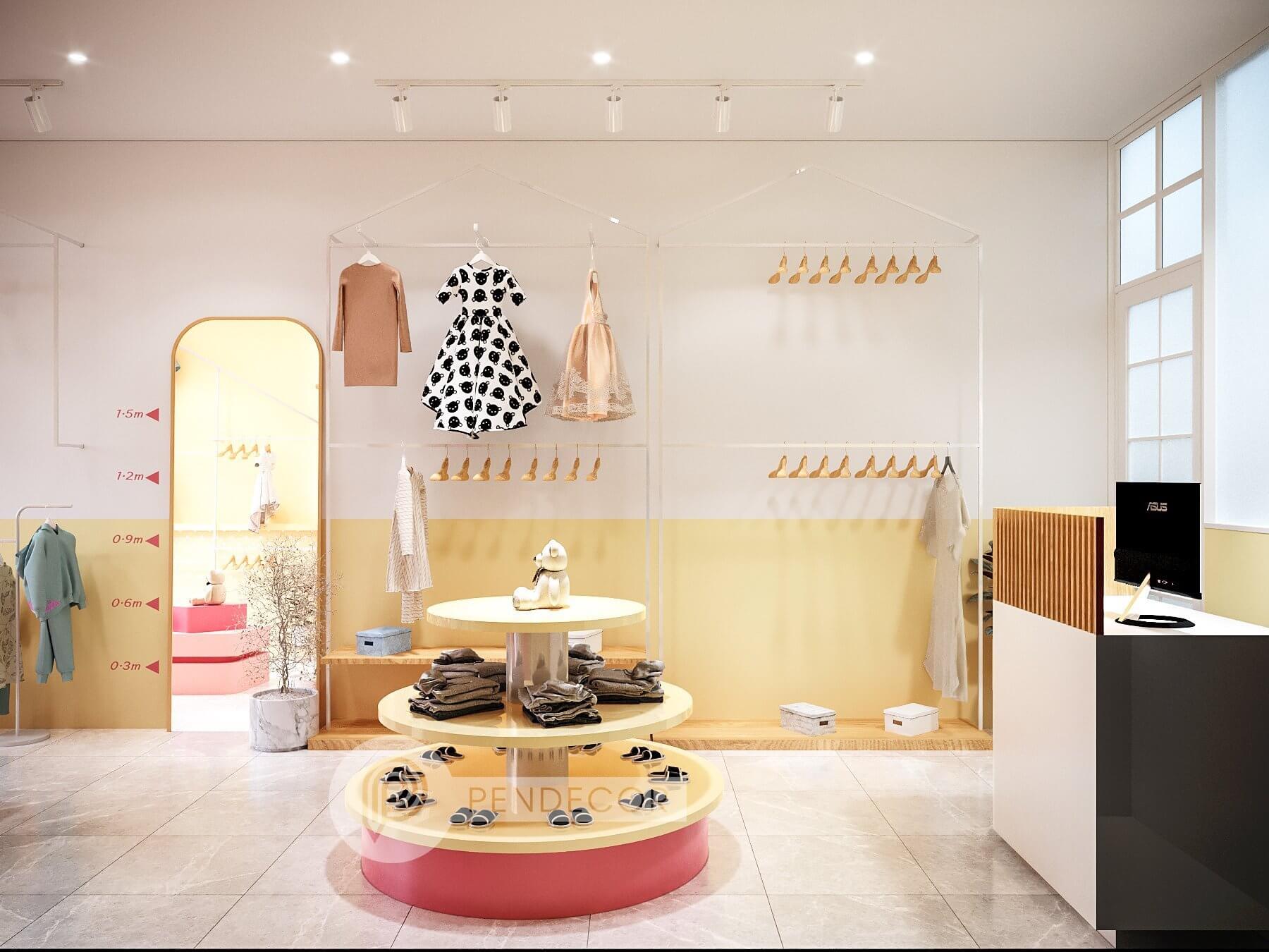 Thiết Kế Và Thi Công Shop Thời Trang Trẻ Em Mai Ka Boutique