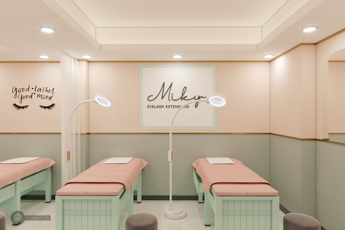 Thiết Kế Và Thi Công Tiệm Nối Mi Miky