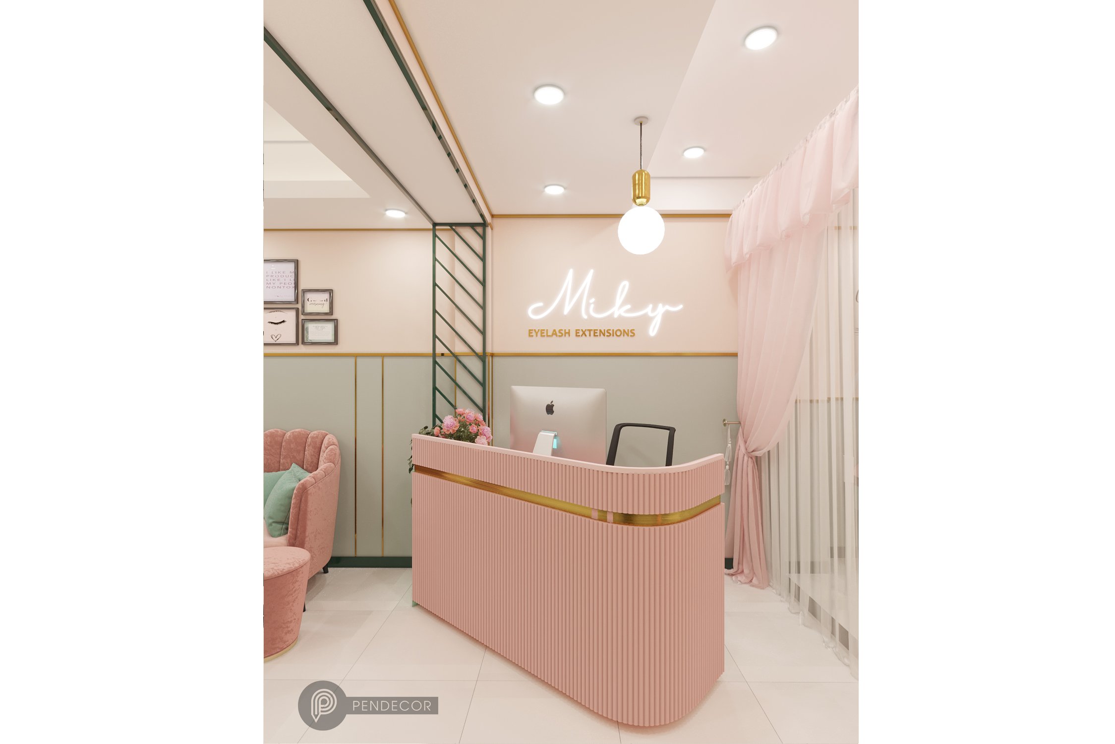 Thiết Kế Và Thi Công Tiệm Nối Mi Miky