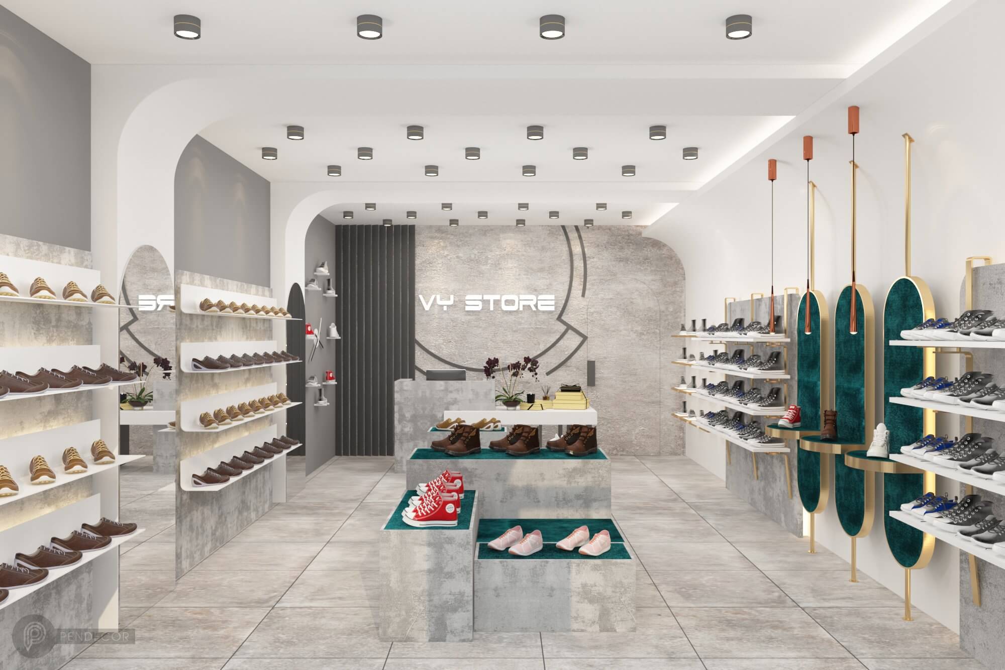 Thiết Kế Shop Giày Phụ Kiện Nam Vy Store