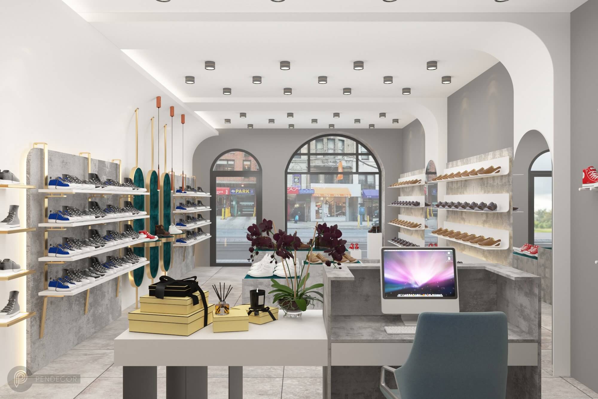 Thiết Kế Shop Giày Phụ Kiện Nam Vy Store