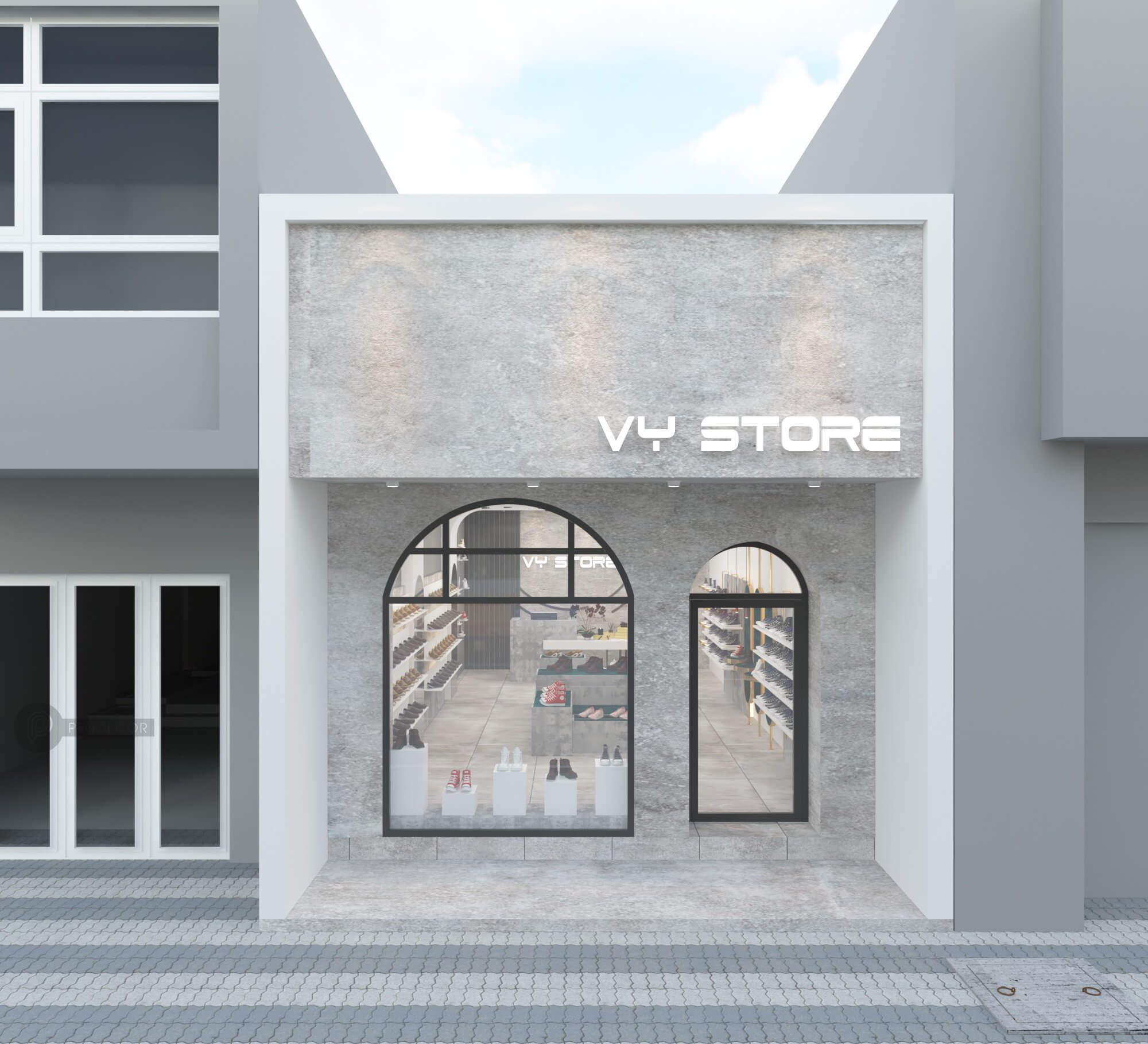 Thiết Kế Shop Giày Phụ Kiện Nam Vy Store