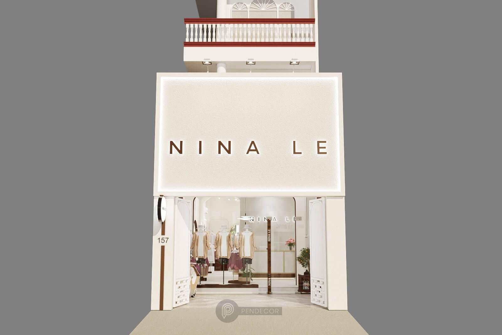 Thiết kế Shop Thời Trang Nữ Nina Le