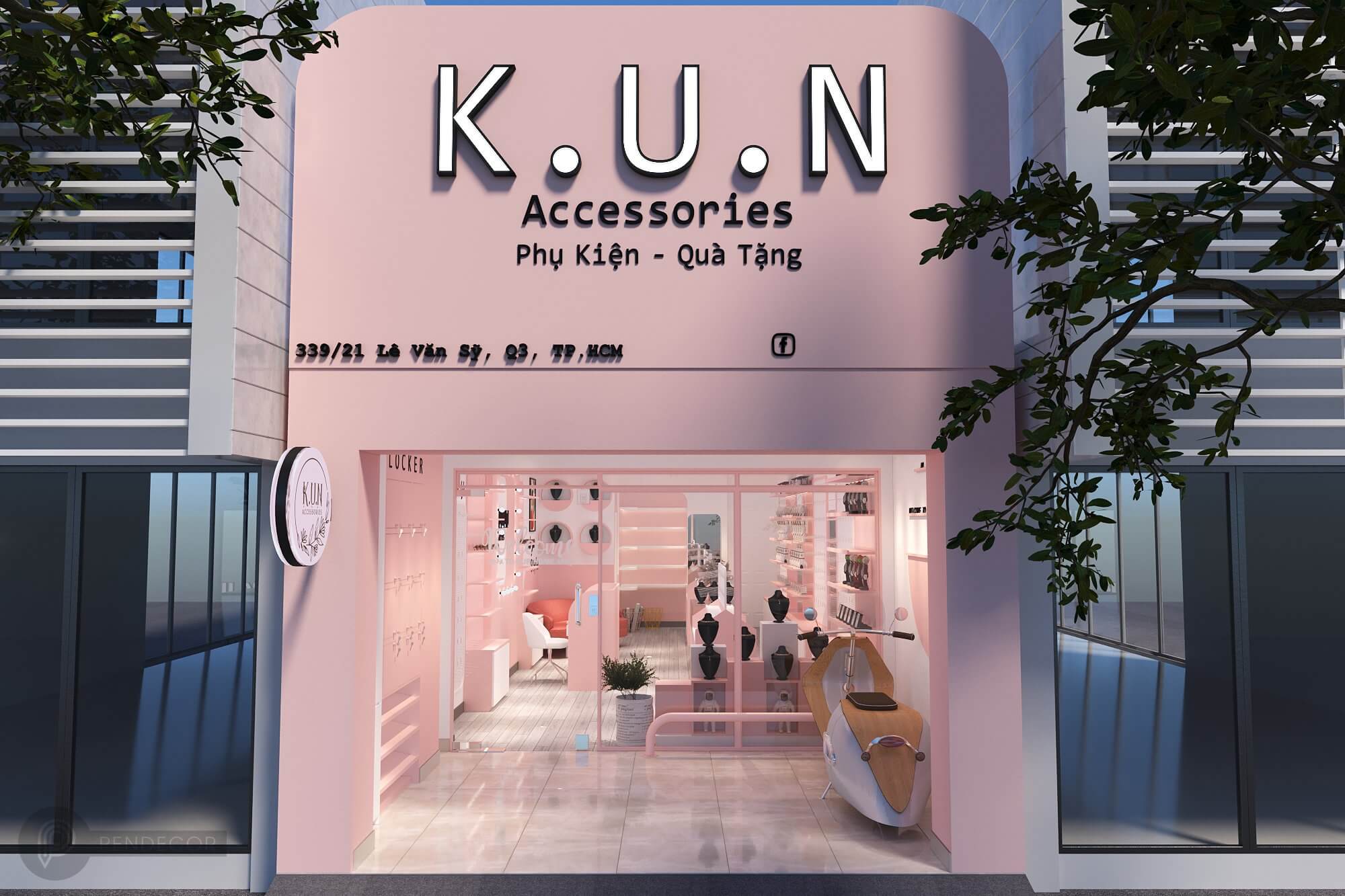 Thiết Kế Shop Phụ Kiện K.U.N