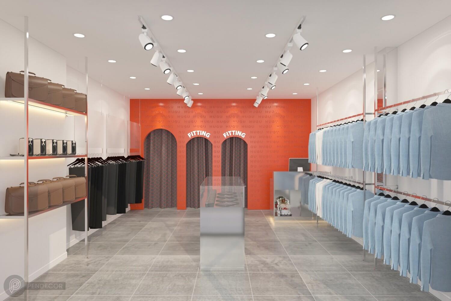 Thiết Kế Shop Thời Trang Nam HUGU