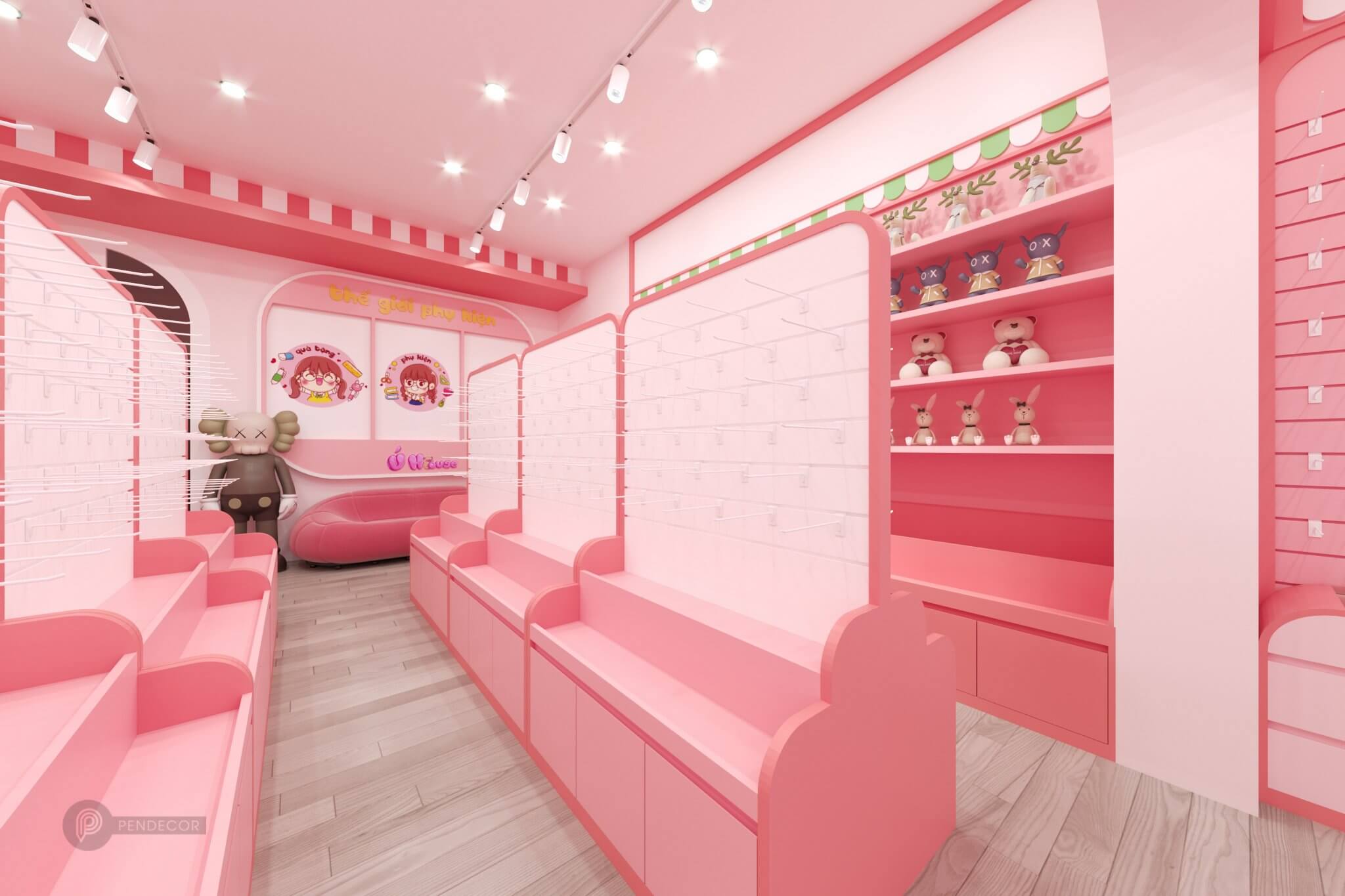 Thiết Kế & Thi Công Shop Phụ Kiện Ú House