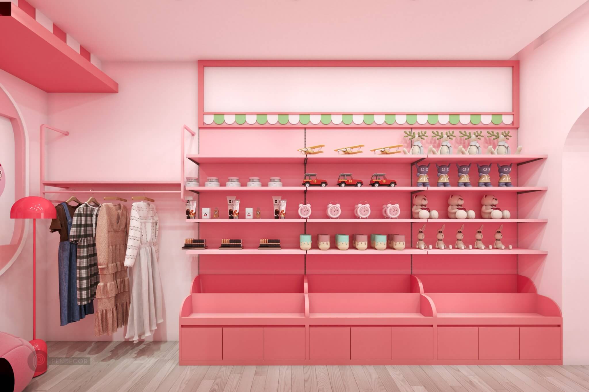 Thiết Kế & Thi Công Shop Phụ Kiện Ú House