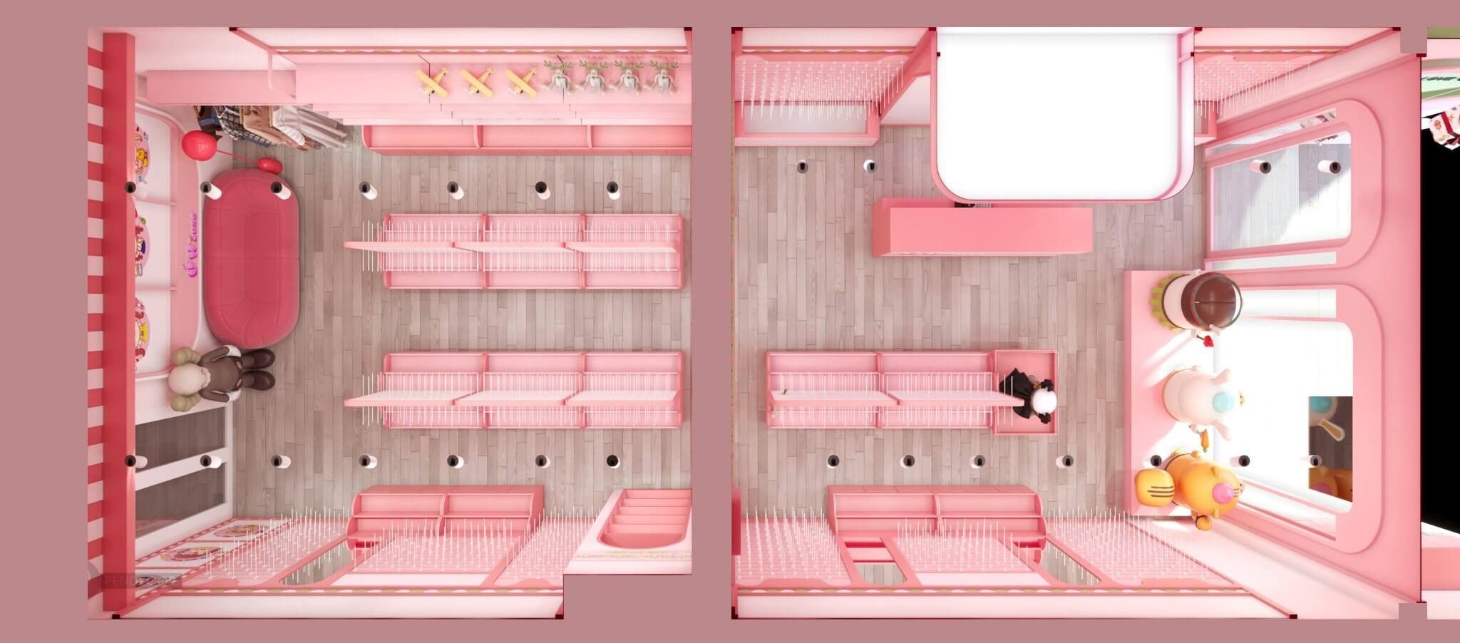 Thiết Kế & Thi Công Shop Phụ Kiện Ú House