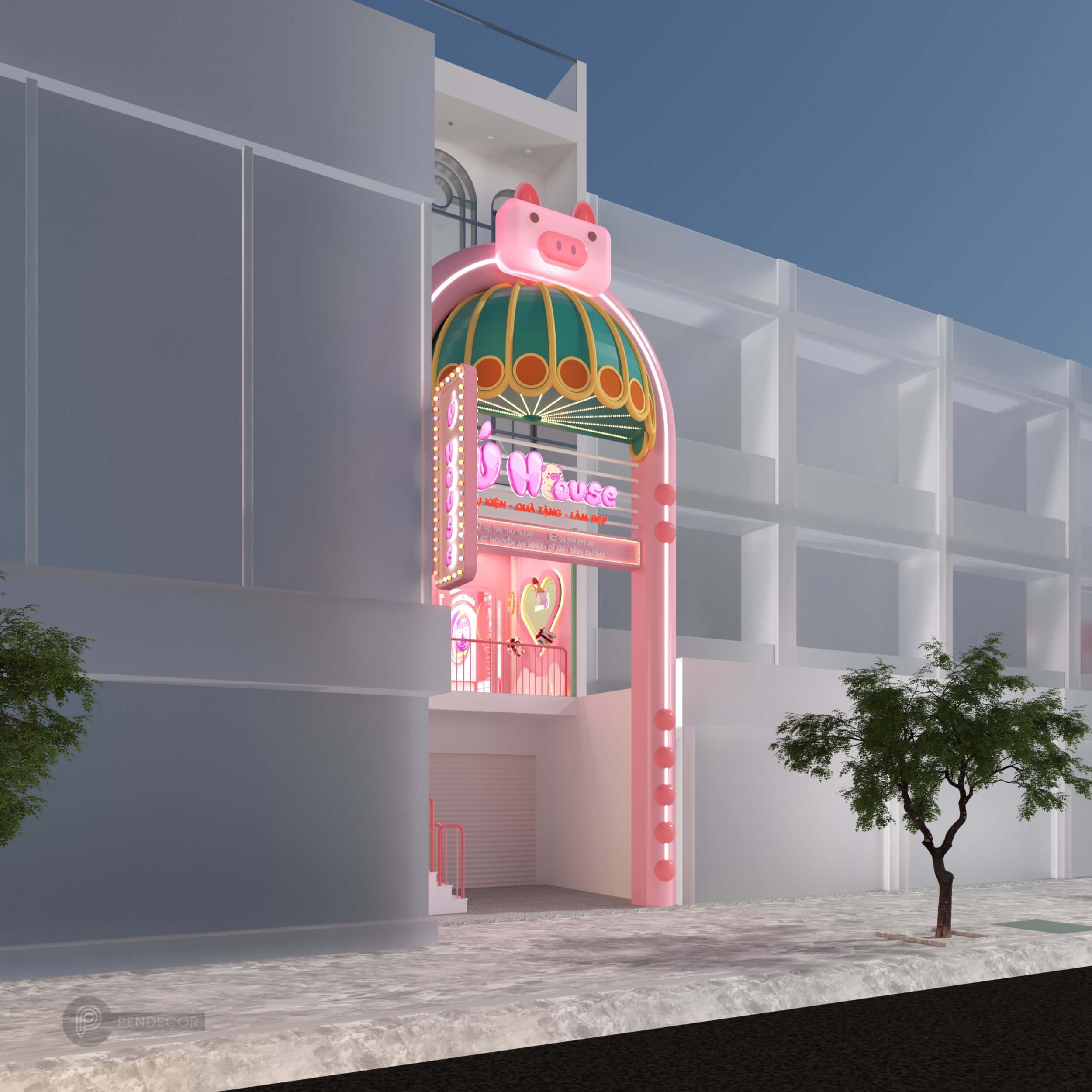 Thiết Kế & Thi Công Shop Phụ Kiện Ú House