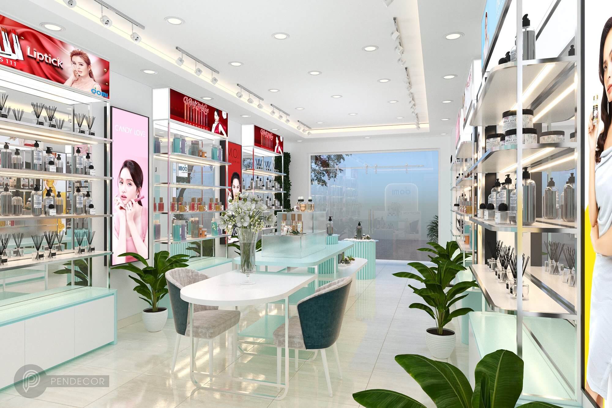 Thiết Kế Shop Mỹ Phẩm Domi