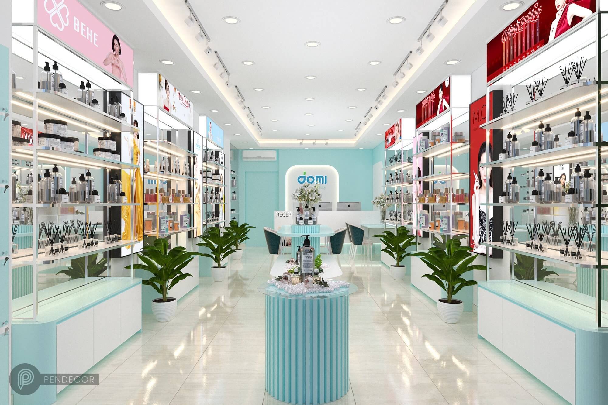 Thiết Kế Shop Mỹ Phẩm Domi