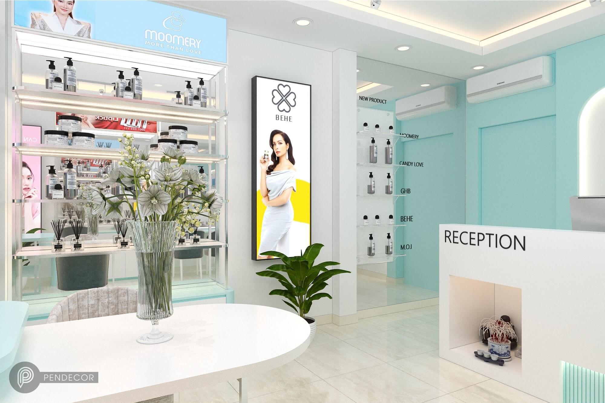 Thiết Kế Shop Mỹ Phẩm Domi