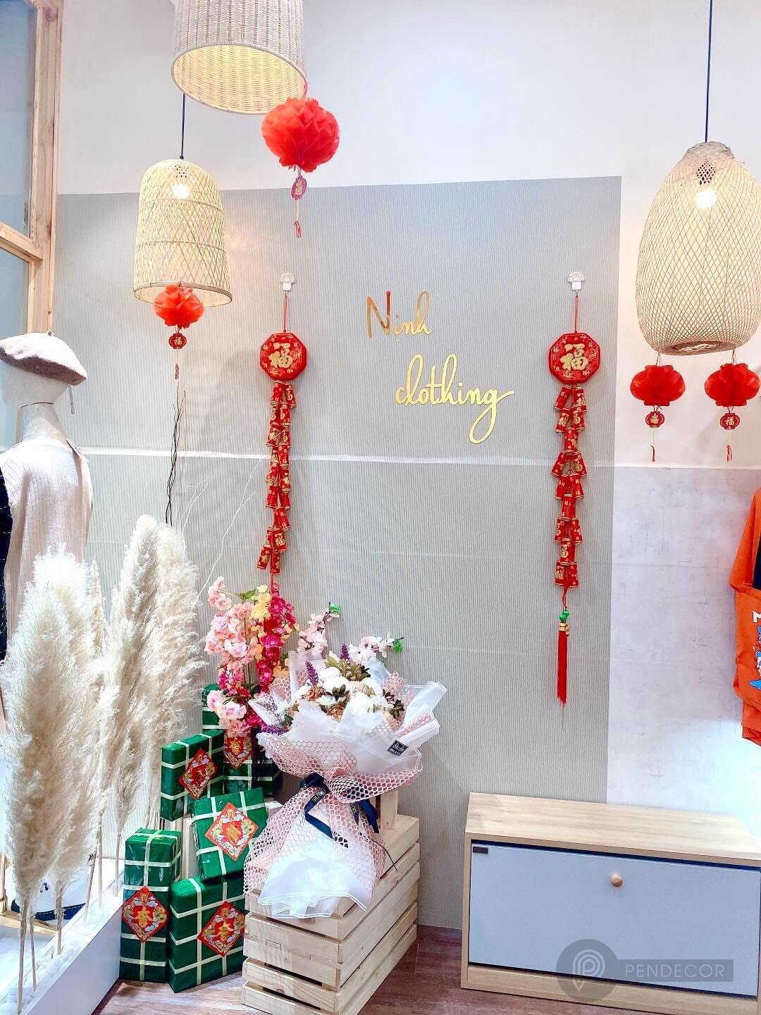 Thi công thực tế shop Nịnh Clothing