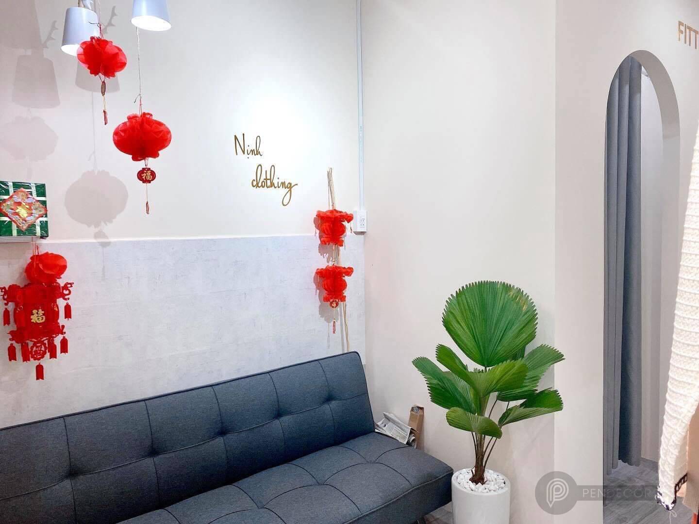 Thi công thực tế shop Nịnh Clothing