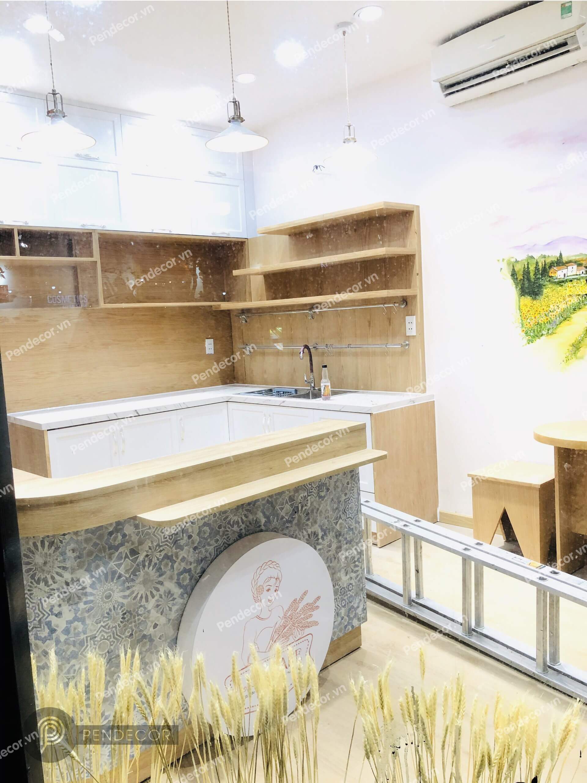 Thi Công Thực Tế Tiệm bánh Lisa Cakes - Thảo Điền Quận 2