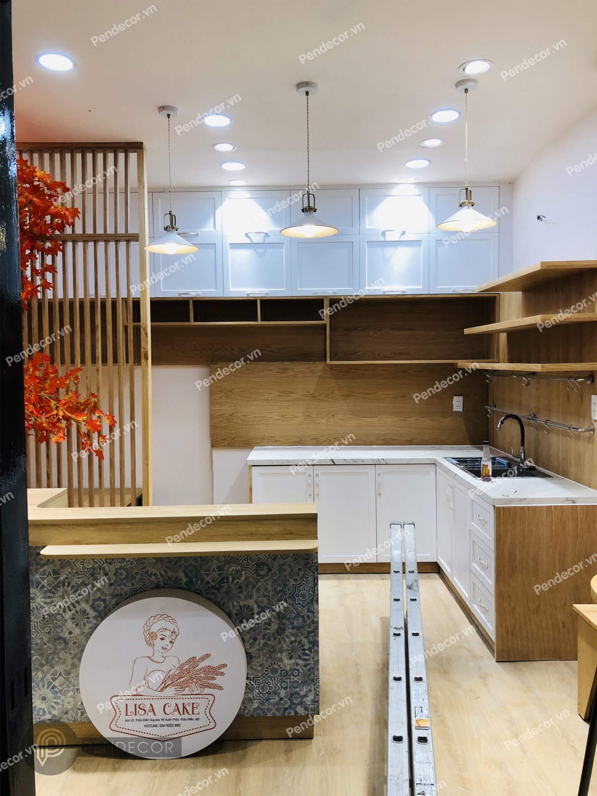 Thi Công Thực Tế Tiệm bánh Lisa Cakes - Thảo Điền Quận 2