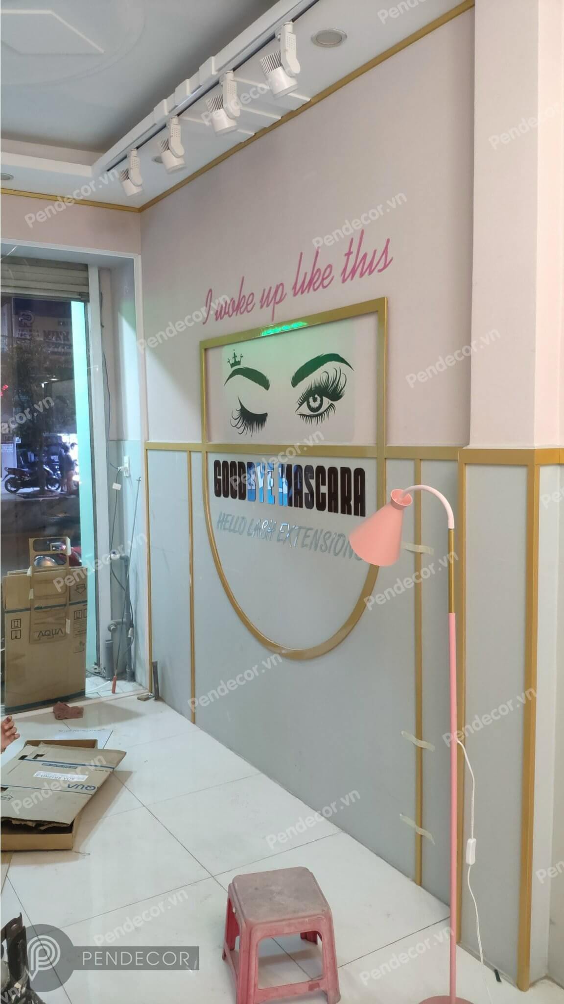 Thi Công Thực Tế Shop Nối Mi Miky