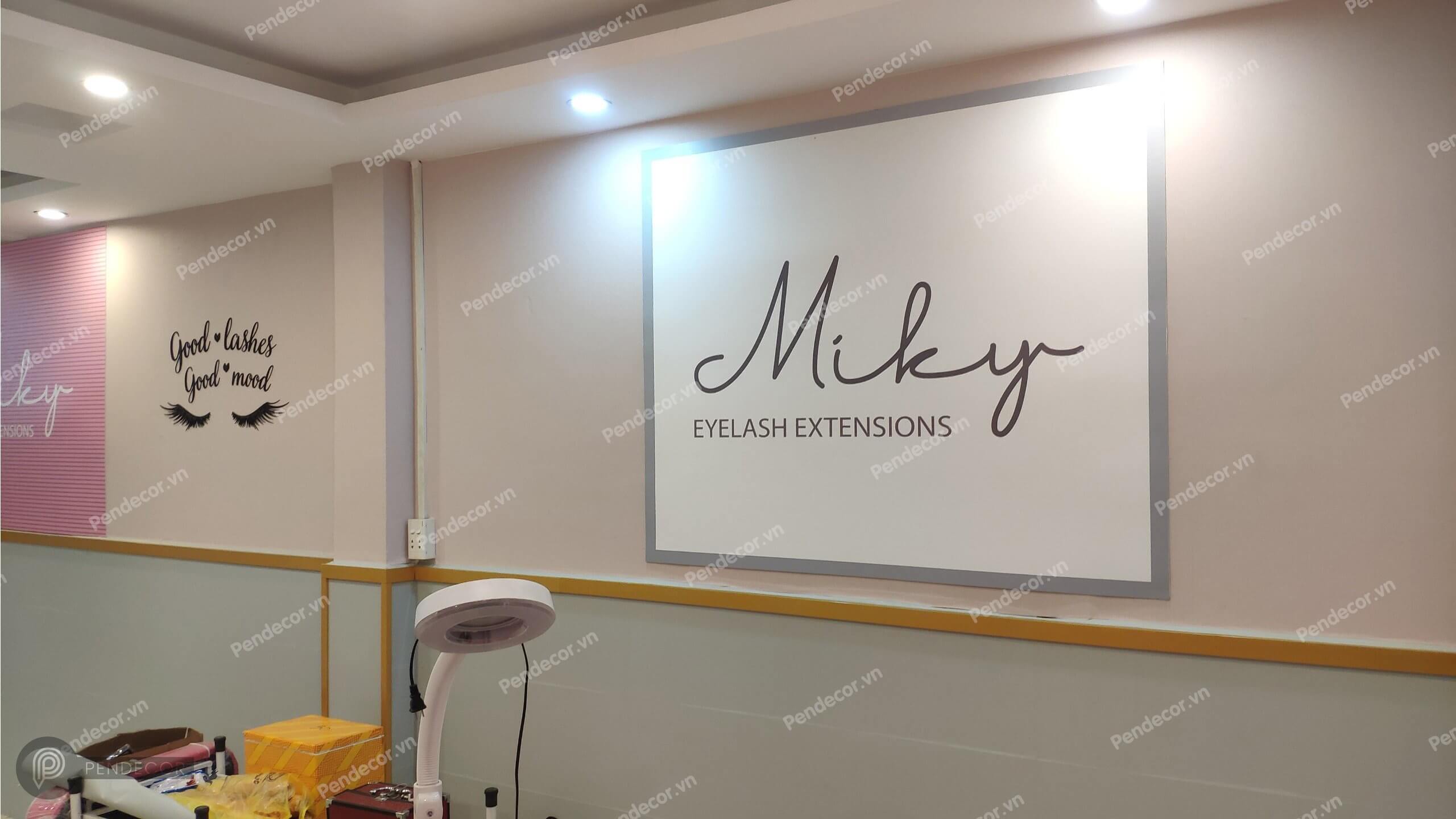Thi Công Thực Tế Shop Nối Mi Miky