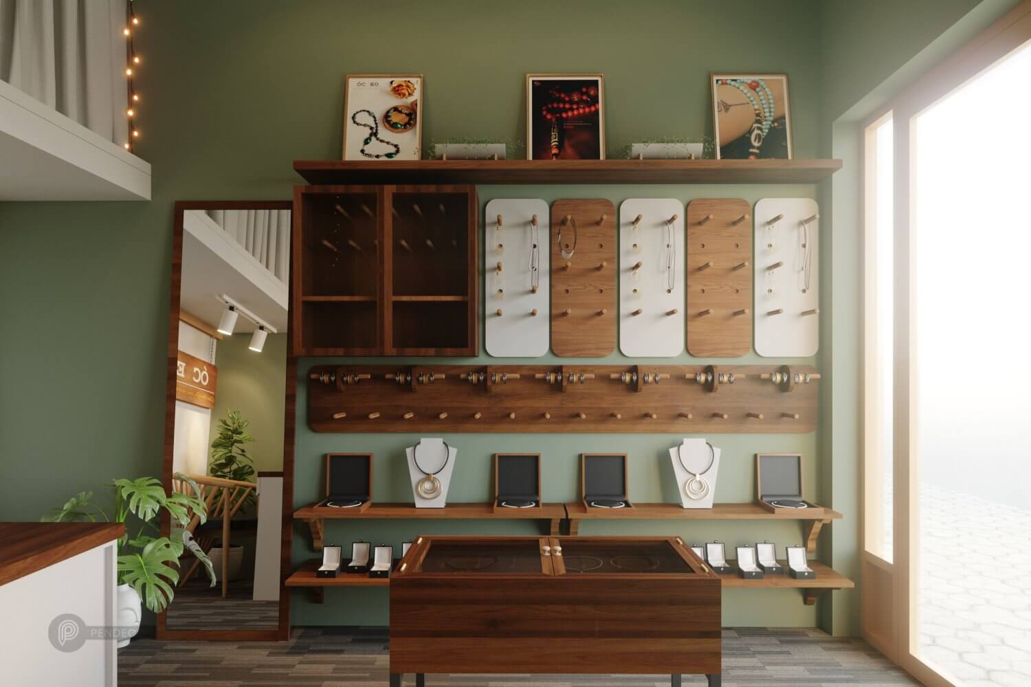 Thiết Kế Và Thi Công Shop Phụ Kiện Óc Eo
