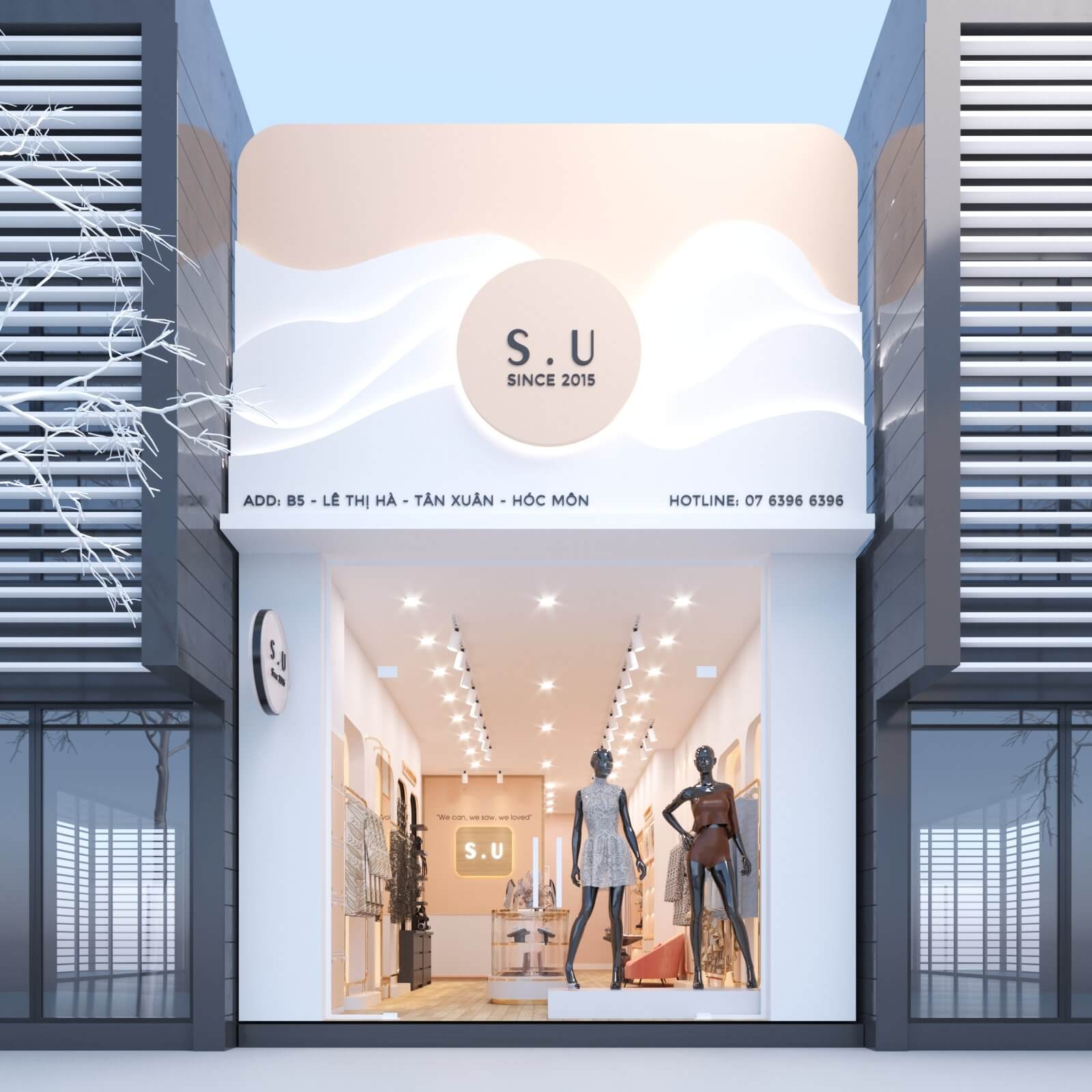 Thiết Kế Shop Thời Trang Nữ S.U