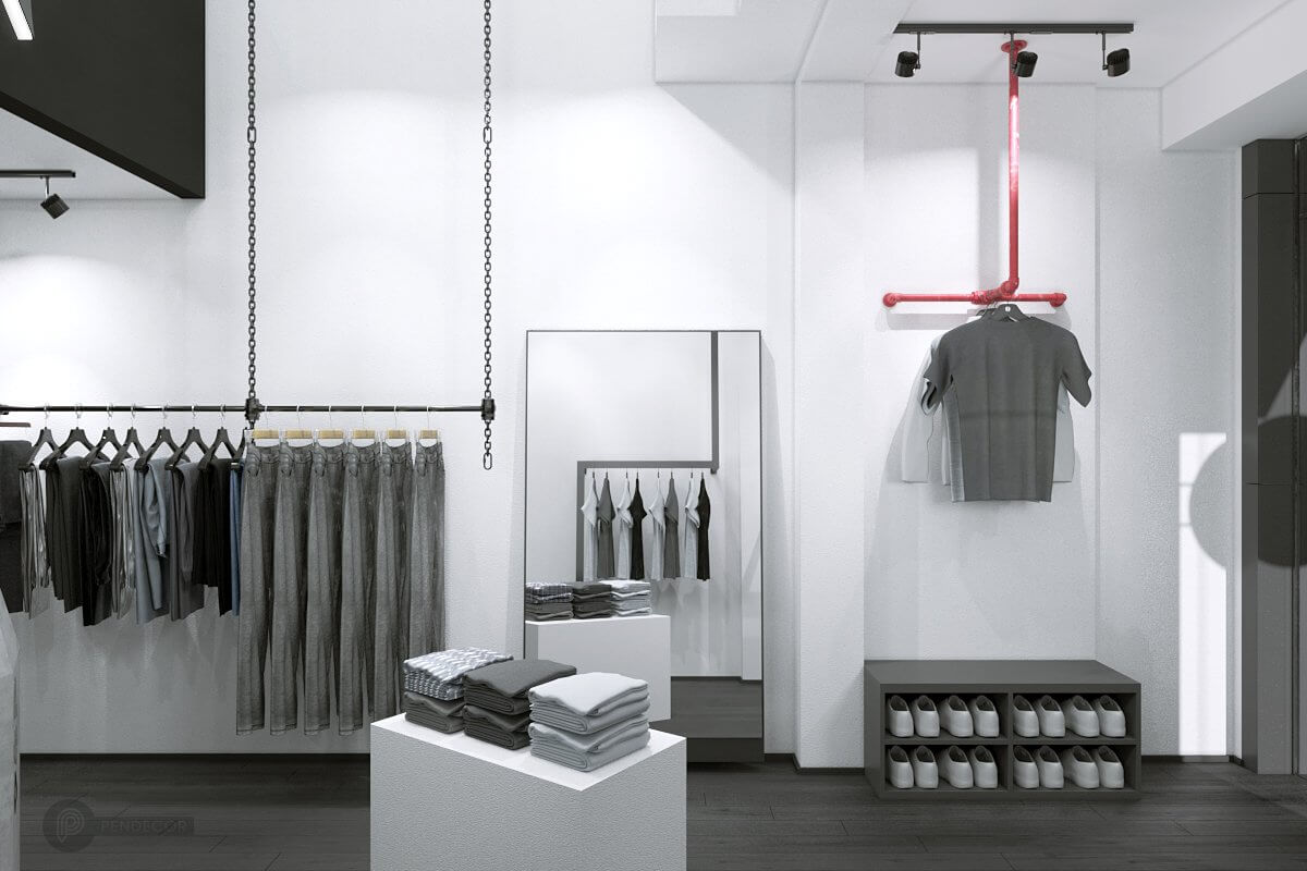 Thiết Kế & Thi Công Shop Thời Trang Nam 98P