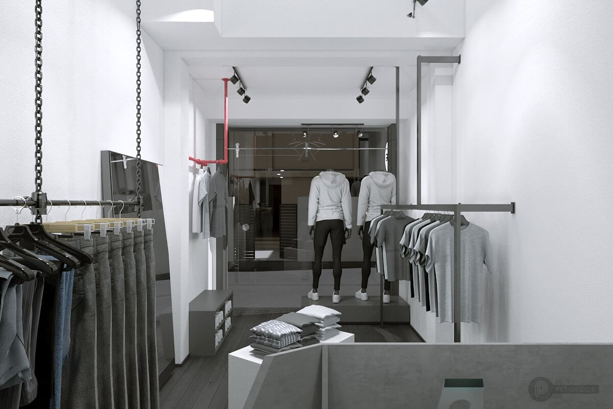 Thiết Kế & Thi Công Shop Thời Trang Nam 98P