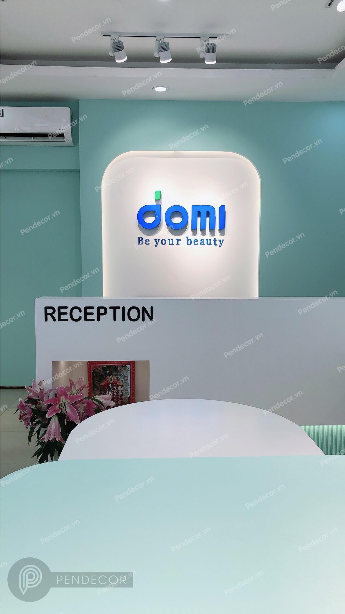 Thi Công Thực Tế Shop Mỹ Phẩm Domi
