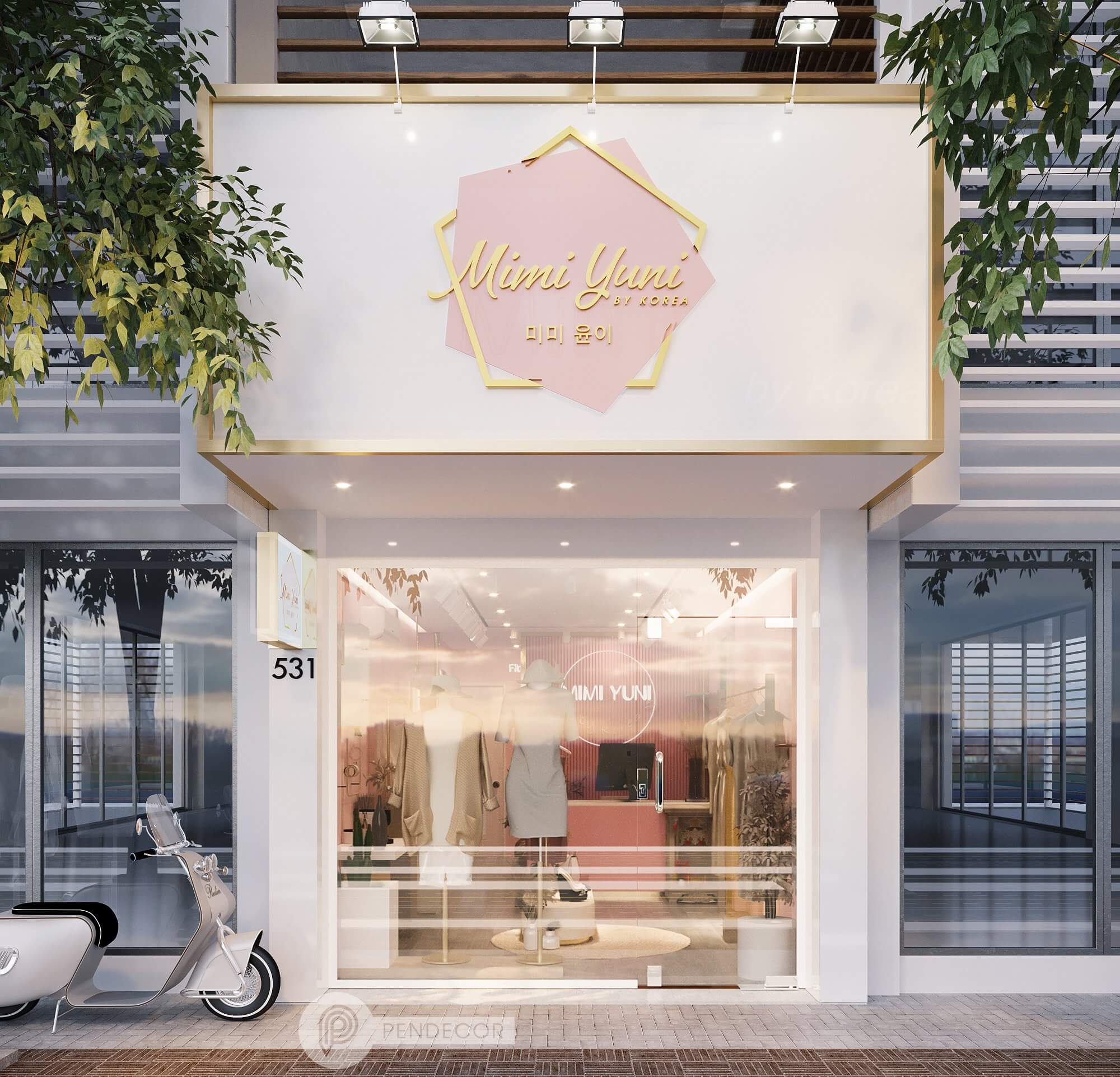 Thiết Kế Shop Thời Trang Nữ Mimi Yuni