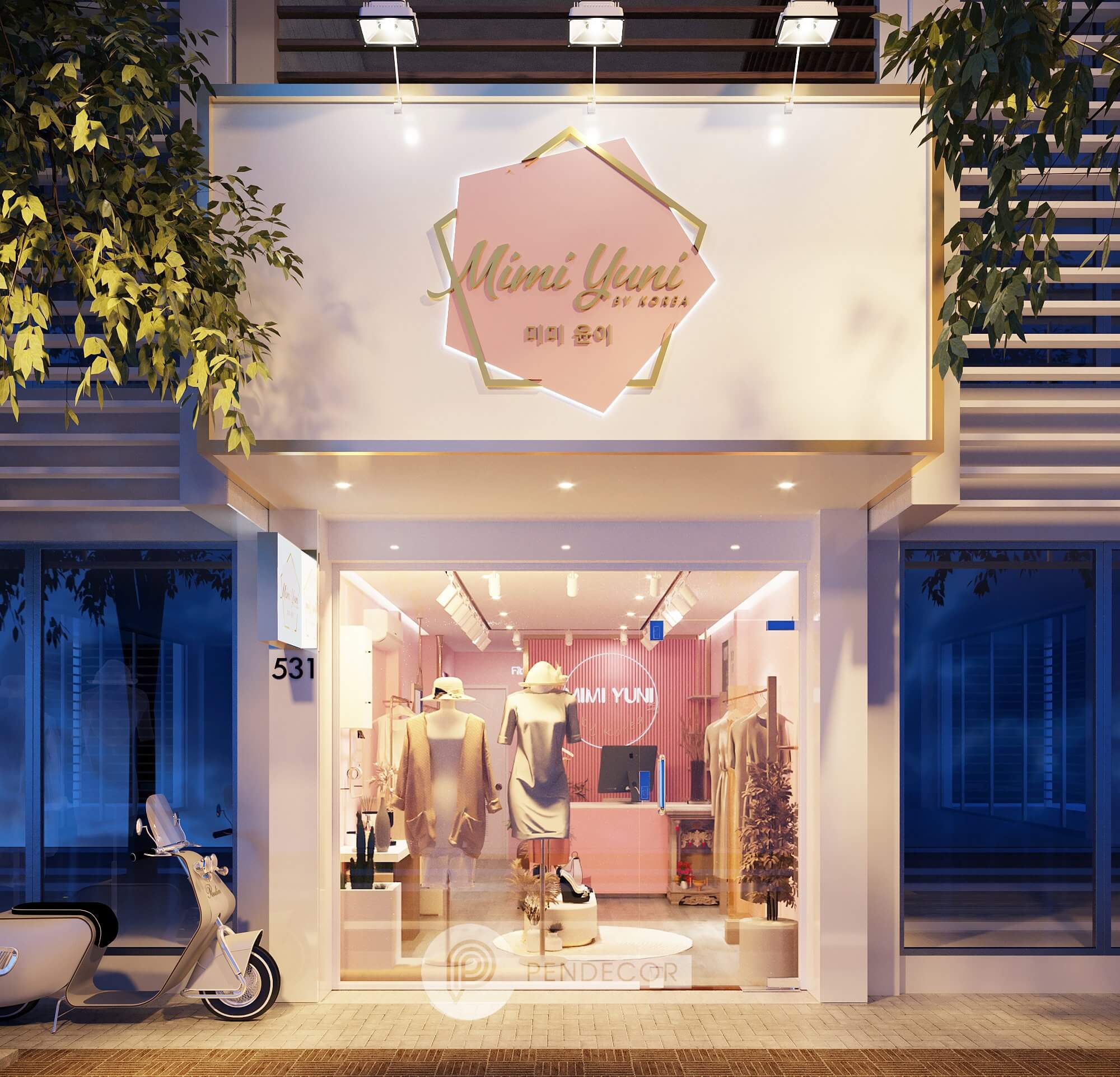 Thiết Kế Shop Thời Trang Nữ Mimi Yuni